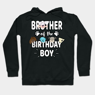 Brother Of The Birthday Boy Dog Lover Party Puppy Theme Hoodie